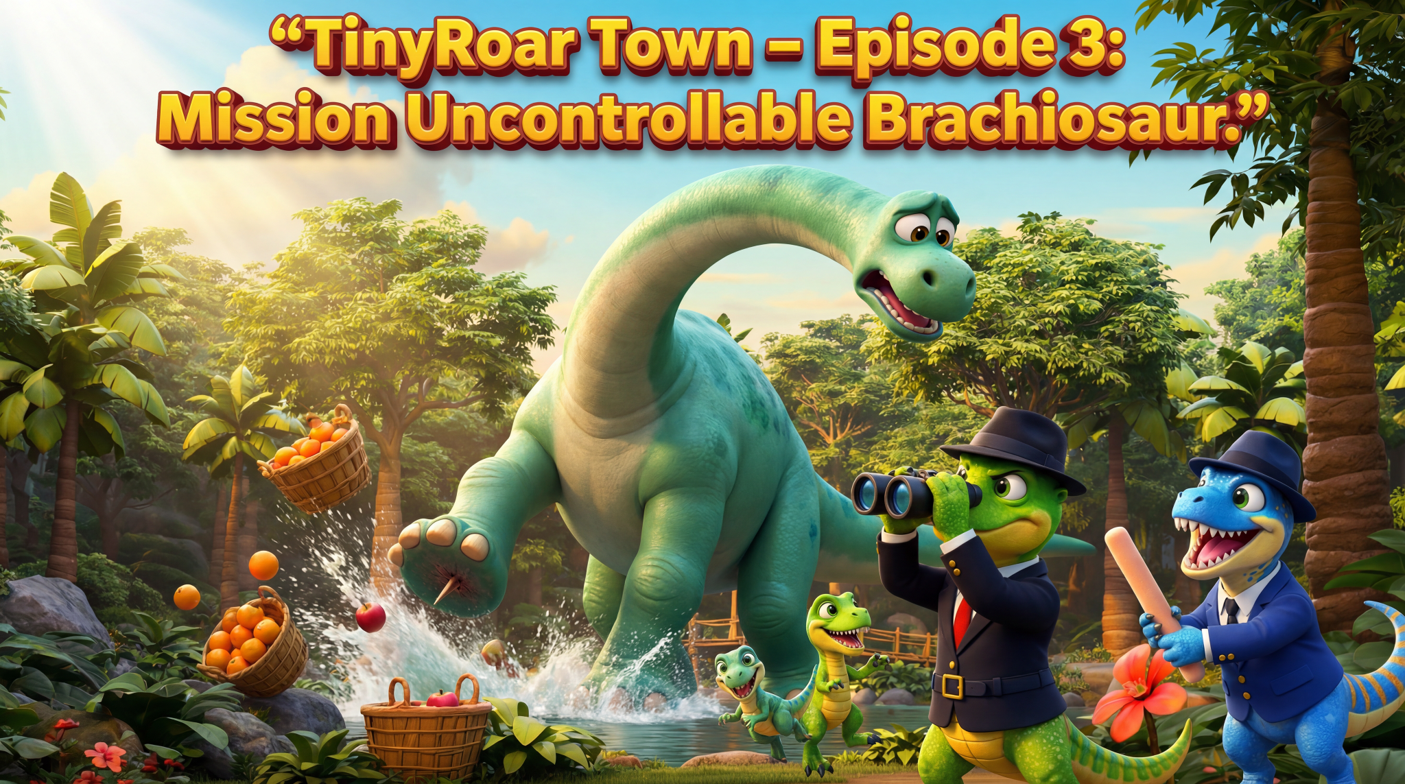Agent Raptors: Episode 3- Mission uncontrollable brachiosaurs 