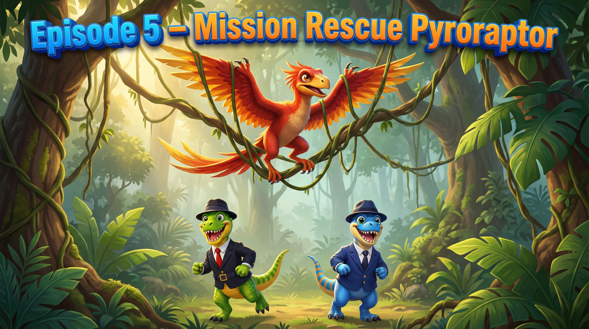 Agent Raptors: Episode 5- Mission Rescue Pyroraptor