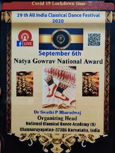 Natya Gowrav National Award