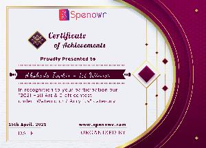 2021 - Holi - Art & Craft Contest