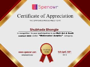 2021 - Holi - Art & Craft Contest