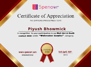 2021 - Holi - Art & Craft Contest