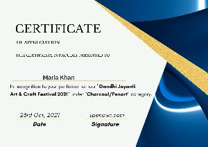 Gandhi Jayanti Art & Craft Festival 2021