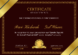 Gandhi Jayanti Art & Craft Festival 2021