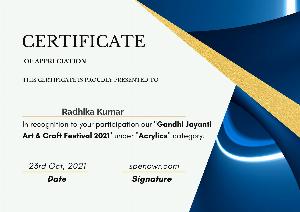 Gandhi Jayanti Art & Craft Festival 2021