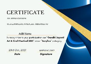 Gandhi Jayanti Art & Craft Festival 2021