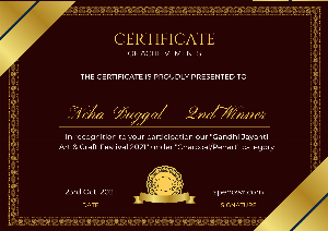 Gandhi Jayanti Art & Craft Festival 2021