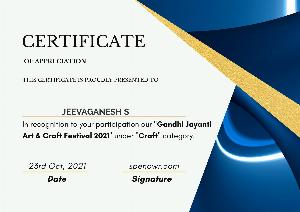 Gandhi Jayanti Art & Craft Festival 2021