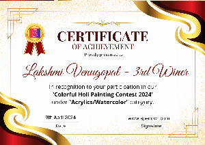 Colorful Holi Painting Contest