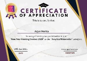 New Year Painting Contest 2026 - For Indian Residents Only