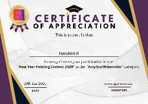 New Year Painting Contest 2026 - For Indian Residents Only